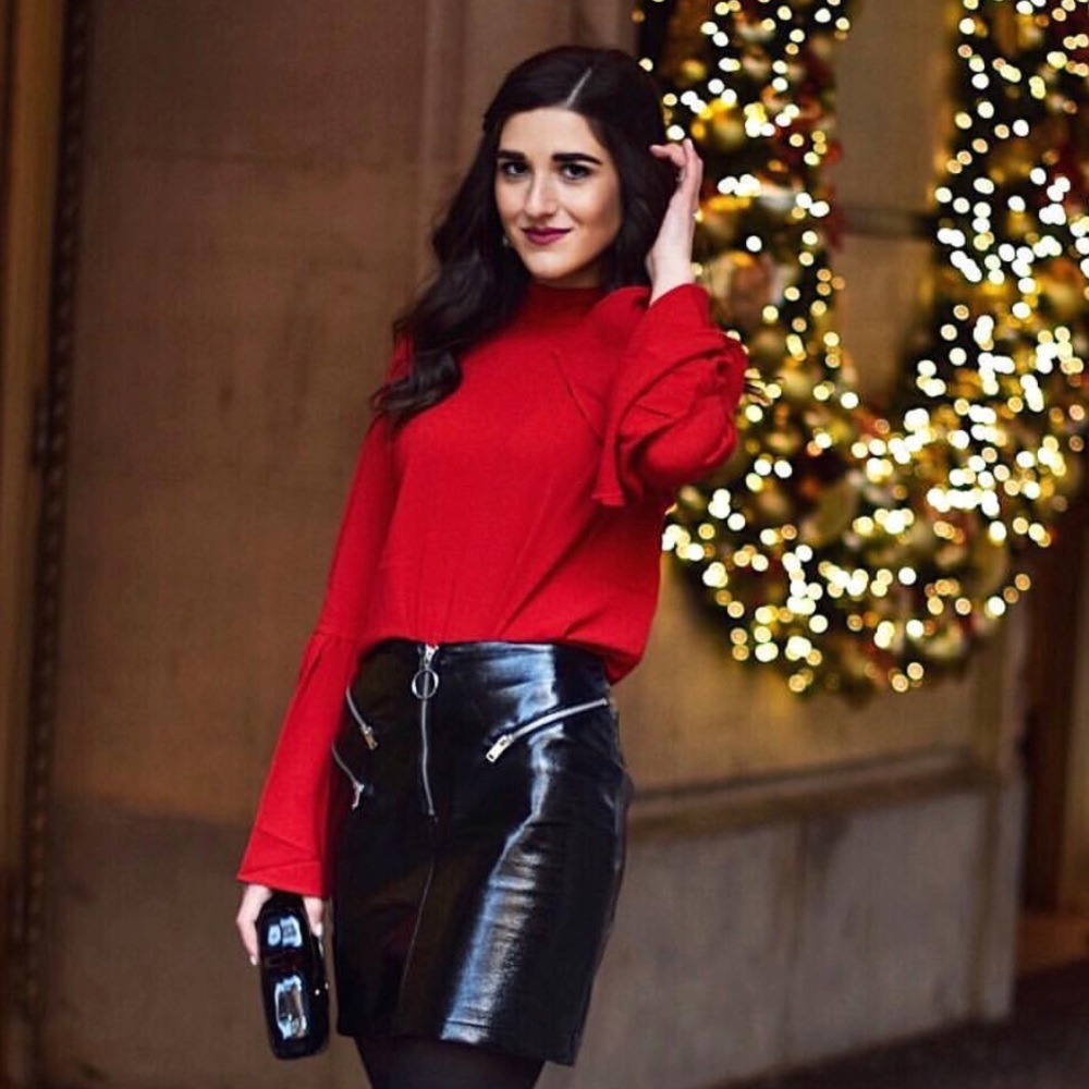 NWT urban outfitters red long sleeve top